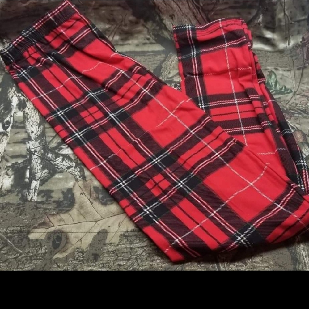Red Plaid Leggings